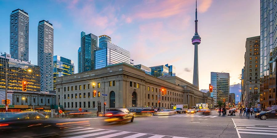 Arrival in Toronto